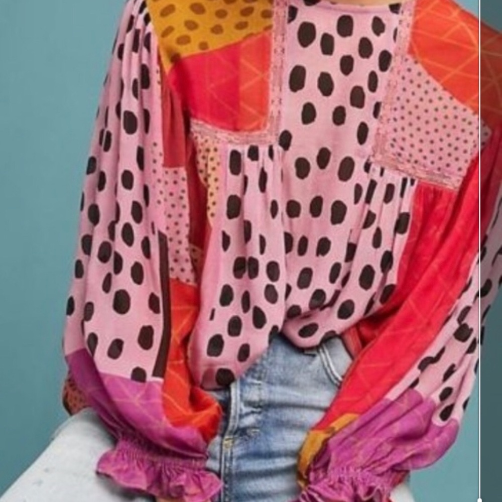 Eclectic peasant blouse